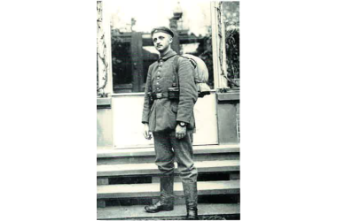 Ein junger Heinrich Weltmann in seiner Zuave-Uniform.