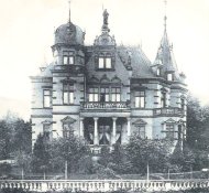 Villa Belgrano auf einem Kartengruß